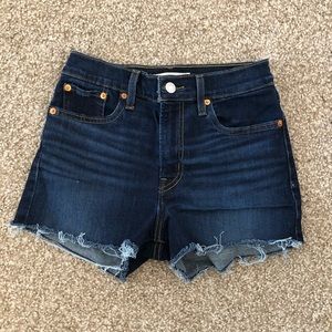 Levi’s high waisted jean shorts